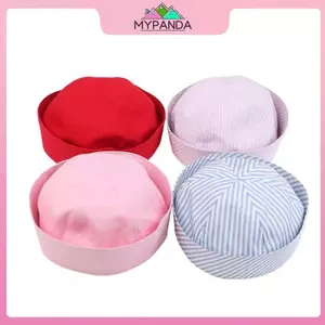 MYPANDA Mũ Thủy Thủ Sọc Hàn Quốc Đáng Yêu Ngọt Ngào Bật Lên Vành Vòm Mũ Đa Năng Mũ Nữ Tính Pháp Mũ Cosplay Đồ Dùng Dự Tiệc.