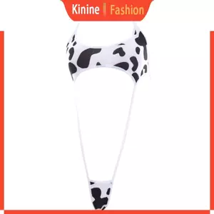 KIN Sữa In Body Động Vật Cosplay Trang Phục Anime Mini Đồ Lót Váy Ngủ Dây Lưng Micro Áo liền quần Cho Nữ
