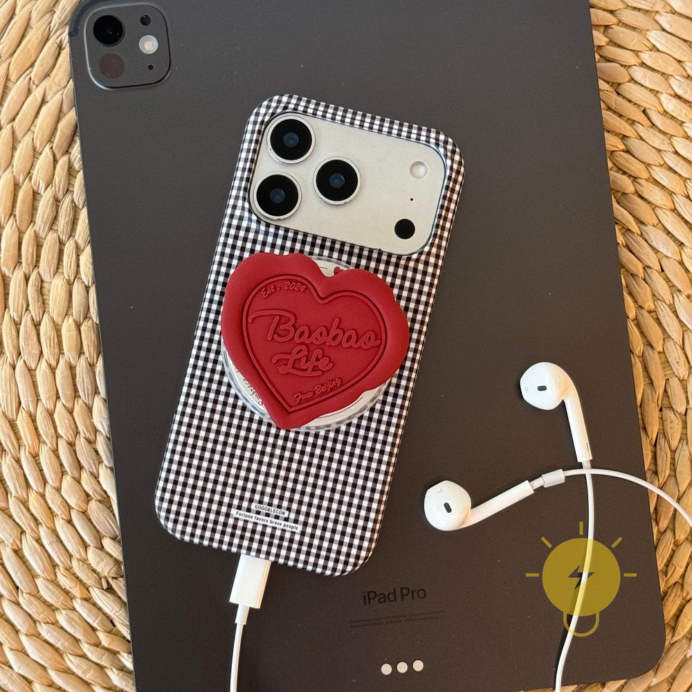 Phone Case For iPhone 17 Pro Max 16 15 PC Magnetic Hard Aesthetic Korean Cute