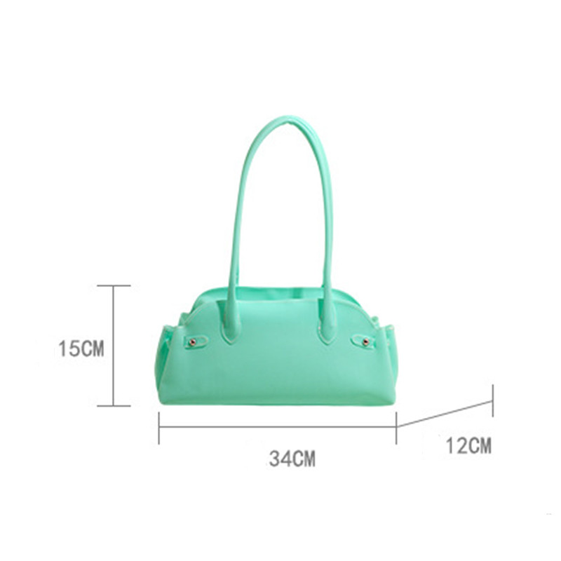 GC2 2026 Túi Đeo Vai PU Trong Suốt Phong Cách Đa Năng Dung Tích Lớn Đi Lại Túi Tote CG2