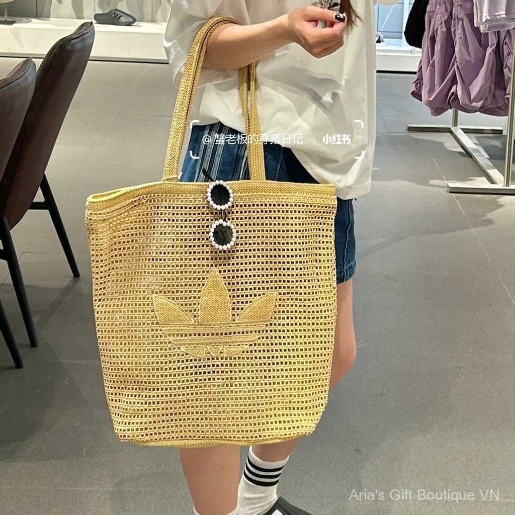[Aria-G1] Túi Tote Nách Nữ Cầm Tay Dệt Dung Tích Lớn Một Vai Tươi Đẹp Phù Hợp Với Nách Túi Tote