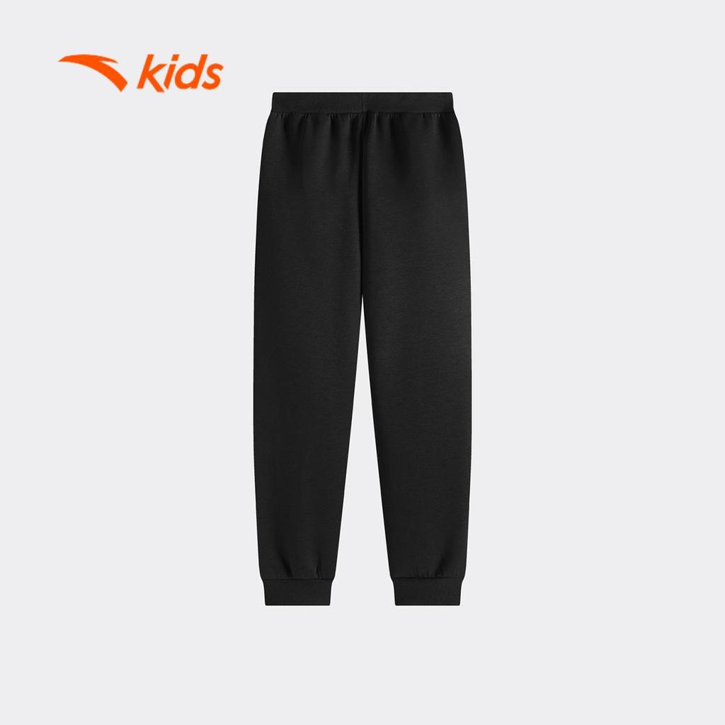 ANTA Kids Quần Nỉ Jogger Dài bé trai 352547711U. Nỉ Dài, Bo Gấu, Dày Giữ Ấm, Thoải Mái Vận Động