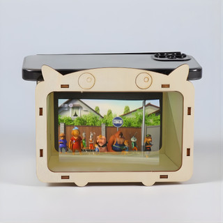 Hộp Gỗ Chiếu Phim Hologram 3D Cho Bé MAISON, Trình Chiếu 3D Sống Động Phù Hợp Với Mọi Điện Thoại