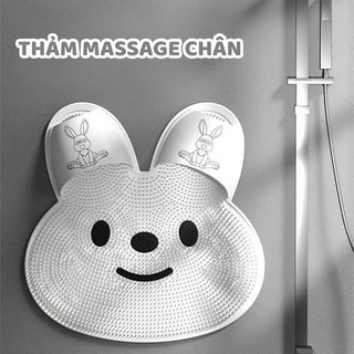 Tấm Chà Bàn Chân Gai Silicon Mềm Mại Tạo Bọt, Thảm Massage Bàn Chân Chống Trượt Cho Nhà Tắm