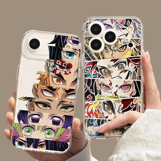 Anime Demon Slayer Kimetsu No Yaiba Infinity Castle Casing Cho OPPO A38 A18 A79 A98 A78 A60 Reno 10 5G 8 10 Pro Plus Realme C75 9 Pro 5G Ốp Điện Thoại Trong Suốt Họa Tiết TPU Mềm Silicone