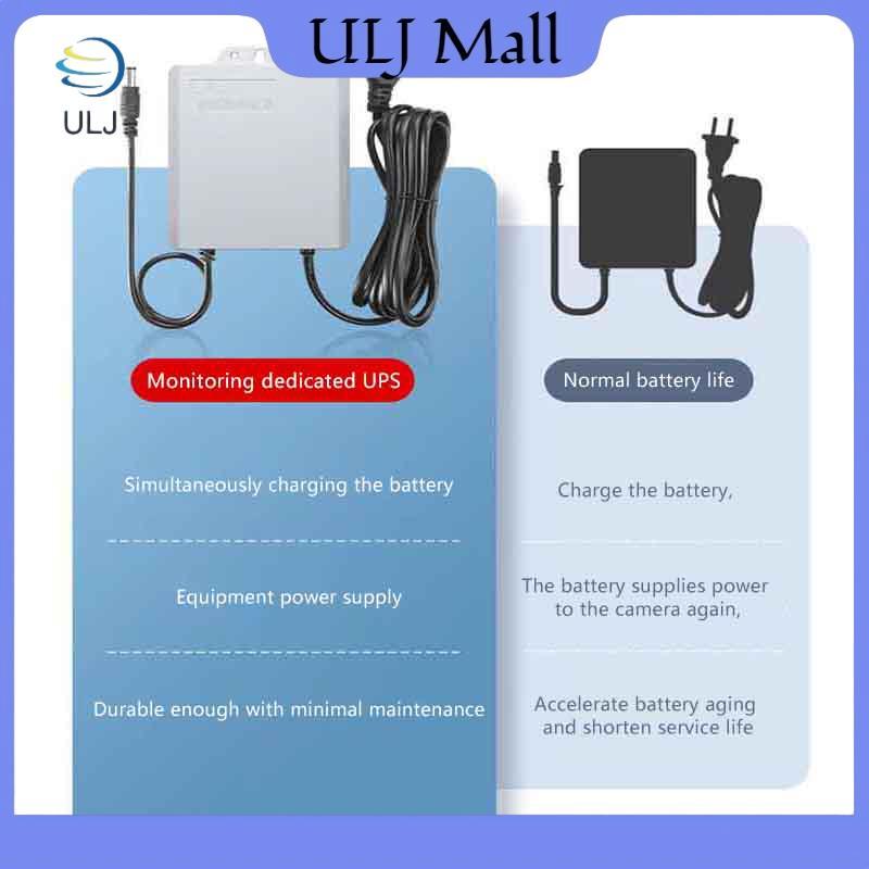 ULJ Chống Nước UPS 3600mAh 5400mAh Pin Nguồn Điện Dây Nguồn Cung Cấp Đầu Ra 12V Cho Giám Sát An Ninh Camera Quan Sát.