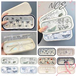 Kính mát NCE nơ nhựa trong suốt hoa bướm, kèm hộp đựng - Phù hợp cho người lão thị