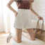 Phù Hợp Với Quần Short Nữ 2024 Rời Cao Cấp Trắng Mặc Ngoài Chữ a Ôm Hơn Nhìn Thường Ngày Quần Ống Rộng Chân Dài 5.12