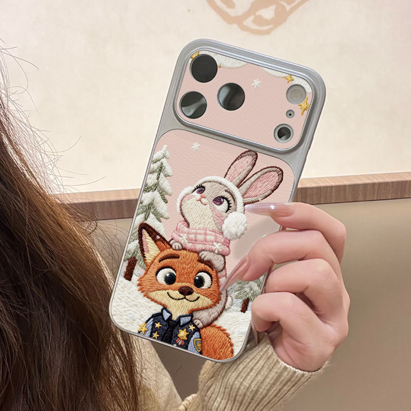 Ốp lưng iPhone Judy & Nick Pattern Bao da mềm cao cấp đựng máy ảnh - iP7/8/X/XS/XR/11/12/13/14/15/16/17/Plus/Air/Pro/Max