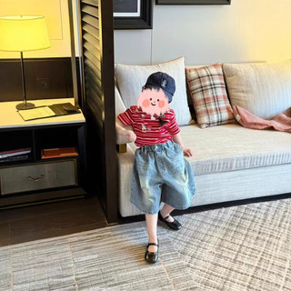 Bé Gái Mùa Hè Phong Cách Mới Hoạt Hình Mèo In Sọc Áo Thun Ngắn Tay Trẻ Em Dễ Thương Nửa Tay Top