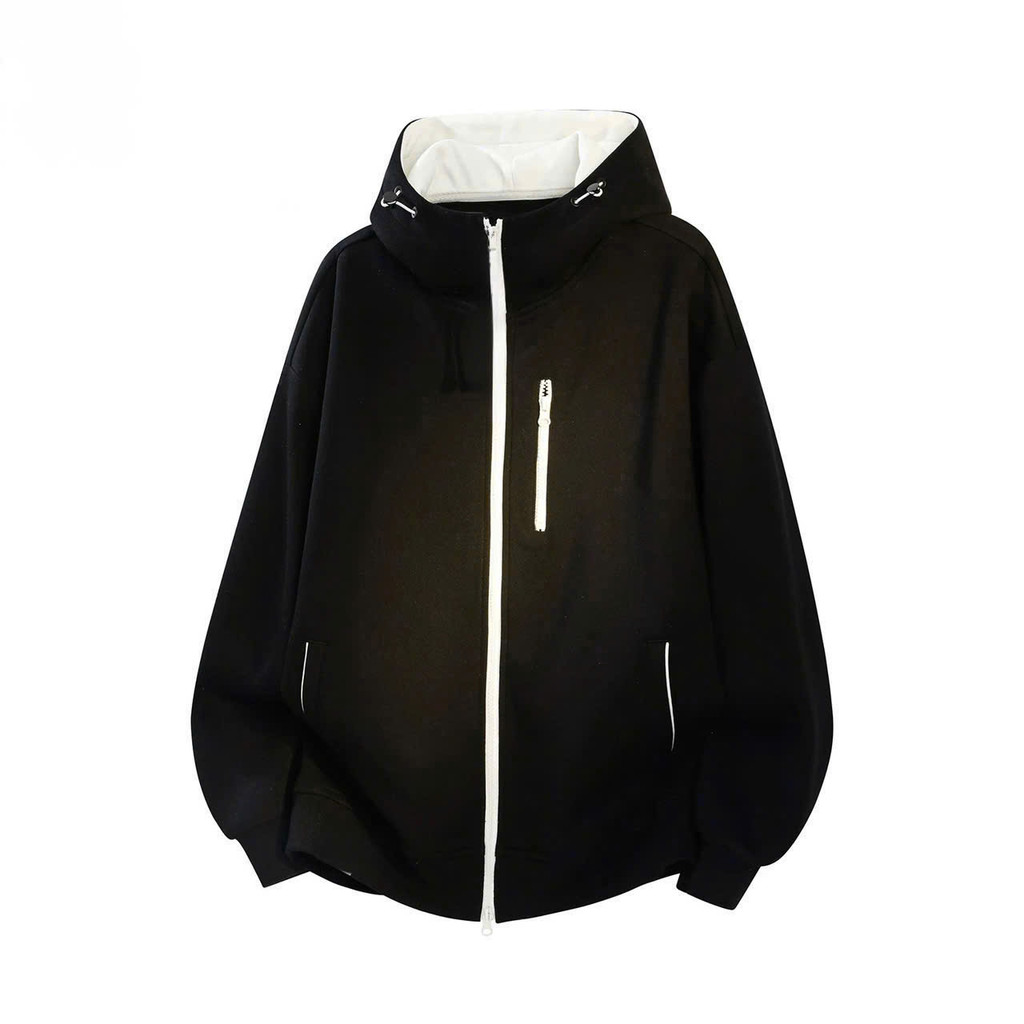 (ÁO DÀY ĐẸP ) Áo Khoác NỈ UNISEX Chống Nắng Phối DÂY KÉO BASIC Có Nón FORM RỘNG CỰC ĐẸP NEWTREND HIYU 66 STORE