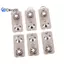 10 chiếc / 21x9mm Pin kim loại thay thế Tấm tiếp xúc lò xo Khe bạc Đẹp