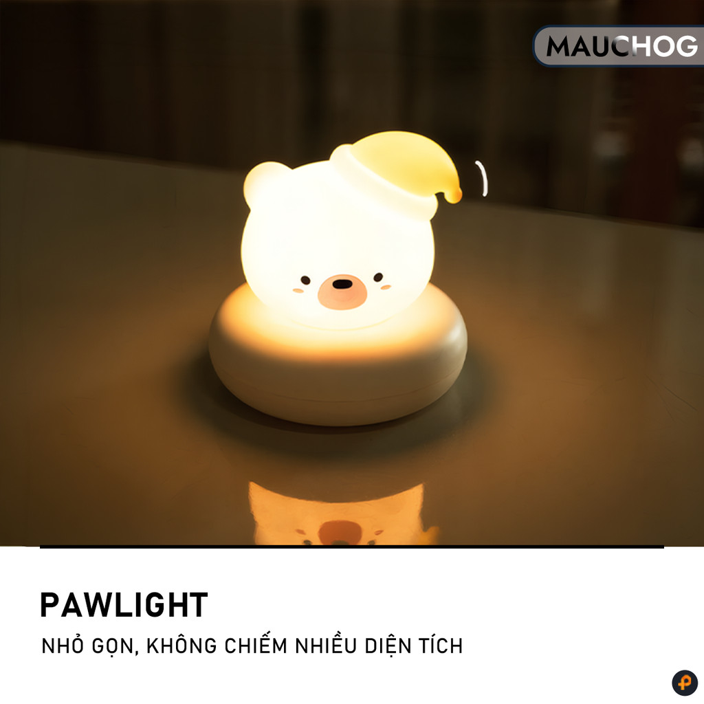 Đèn Ngủ Cảm Ứng Hình Thú Mèo Thỏ Gấu Dễ Thương Trang Trí Phòng Ngủ Bàn Làm Việc Quà Tặng Sinh Nhật