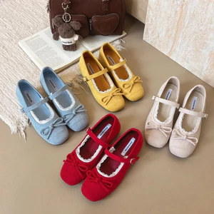 Giày VN Nhẹ, Phong Cách Pháp Cổ Điển, Tăng Chiều Cao, Đế Mềm, Giày Mary Jane, Gót Thấp, Gót Vô Hình, Dễ Phù Hợp, Giày Nữ, Đế Mùa Xuân, Nhẹ.