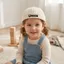 CATMALLER88 Mũ không vành cho bé, Bông chống nắng cho trẻ em Melon Beanie, Hip Hop Thời trang thêu chữ thoáng khí Mũ chống nắng có thể điều chỉnh cho trẻ sơ sinh bé trai bé gái