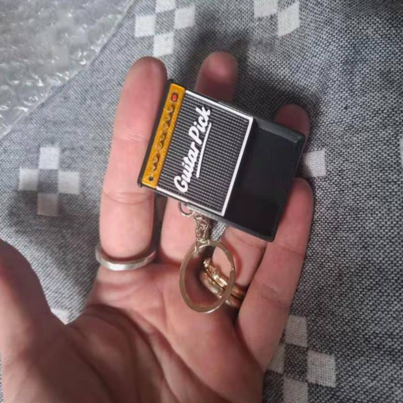 CANAMEK Móc Khóa Pi Hộp Bảo Quản Đàn Guitar Giữ 3 Đến 5 Pis Giá Đỡ Pi Di Động Để Thực Hành Du Lịch Và Quà Tặng CSF