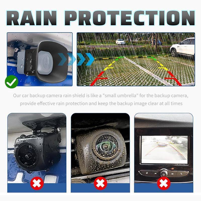 JINHF Silicone Xe Baup Camera Bảo Vệ Mưa Đa Năng Phù Hợp Với Chống Nước Bảo Vệ Cho Camera Quan Sát Phía Sau Tầm Nhìn Ban Đêm HOT