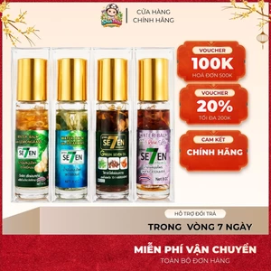 Dầu Lăn Green Seven Water Balm 8ml – Bộ 4 Dầu Thảo Dược Tinh Chất Thơm gồm 4 phiên bản
