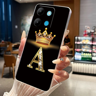 Vỏ Cho Infinix Smart 7 / Infinix X6515 Ốp Điện Thoại Thời Trang Chữ Cái Ban Đầu Trong Suốt Mềm TPU Jelly Ốp Lưng Cho Smart7 Nhà Ở