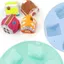 Khuôn làm bánh silicon DAYBREAK, Hình dạng chất liệu silicon Khuôn làm bánh gừng, Bề mặt chống dính 6 khoang Thiết kế thủ công DIY Khuôn trang trí bánh Pasteleria Accesorios