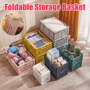 1 Giỏ đựng đồ bằng nhựa có thể gập lại Thùng nhẹ cho đồ chơi và đồ lặt vặt
