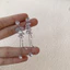 Thời trang khí chất zircon hình học tua rua pha lê phong cách dài bông tai nữ cá tính và đa năng