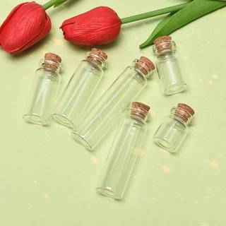 [KJ] 10 Chai Thủy Tinh Mini Có Nút Chặn Nút Chai Trong Suốt Lọ Trang Trí Đám Cưới [Mới]
