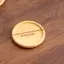 JCSYFAC Tròn Quả óc chó Gỗ Coaster Bền Đứng Cốc Trà Cà Phê Miếng Lót Chịu Nhiệt Gỗ Sồi Coaster Bàn Bộ Đồ Ăn Trang Trí Mới