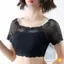 Áo Crop top trễ vai ren gợi cảm dành cho nữ có miếng lót tay ngắn Bralette Camisoles mới