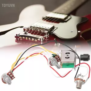 toyuvn Bộ dây điện đàn guitar điện Bộ dây điện 250K 1T1V Chiết áp 3 vị trí Ổ cắm chuyển đổi