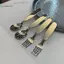 BeautifulHomeA Trẻ Em Bộ Đồ Ăn Sâu Thiên Chúa Inox Trẻ Em Thìa Ăn Nĩa Inox 304 Nĩa Trẻ Em VN