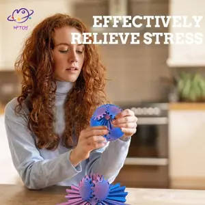 HFTOY 3D In Gear Ball Spin Ball Hoặc Cube Fidget Toy, Gear Ball Pop Fidget Toy, Gear Toy để thư giãn căng thẳng và lo âu, Gear Sphere ~