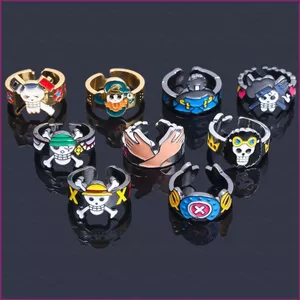 YT4 One Piece Luffy Tony Tony Chopper Roronoa Zoro Anime Nhẫn COSPLAY Nhẫn Hoạt Hình Sáng Tạo Nhẫn