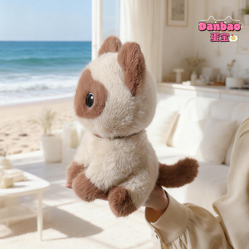 [DANBAO] Chờ đợi chủ sở hữu Thú cưng Mèo con Đồ chơi sang trọng Búp bê mèo Sanhua dễ thương Mèo Xiêm Muỗng Chất liệu mèo Bò Quà tặng mềm cho trẻ em Quà tặng sinh nhật Đồ chơi DANBAO