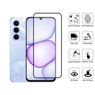 Bảo vệ màn hình kính cường lực 2 trong 1 Realme C100 5G cho Realme C85 Pro C75 C75X C71 C65 C67 C55 C63 C53 4G 5G & Phim ống kính máy ảnh