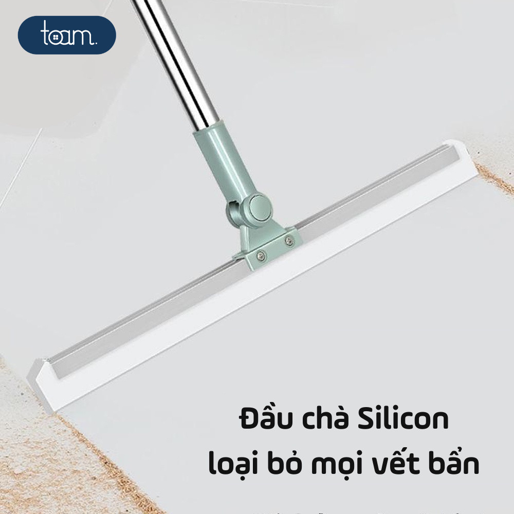 Chổi Gạt Nước Sàn Nhà Tắm HomeMate, Cây Gạt Nước Silicon Kèm Cán Inox Co Giãn Lau Sàn Nhà Vệ Sinh