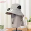 Mũ quạt bảng điều khiển năng lượng mặt trời HFSHY dành cho nam Vành rộng Bảo vệ tia cực tím Đi bộ đường dài ngoài trời Mũ câu cá có khăn choàng VN