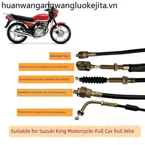 Phụ Kiện Xe Máy Suzuki King GS125 Kim Cương Da Báo Mileage Dòng Ly Hợp Dây Ga Tốc Độ Dòng Kéo