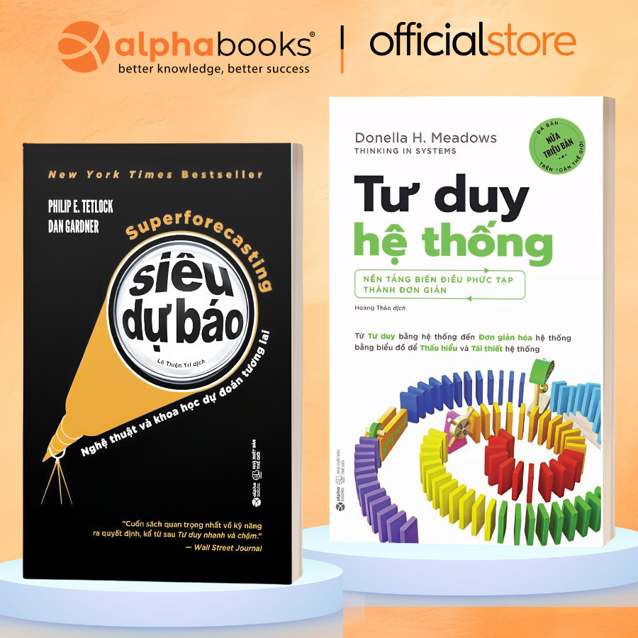 Sách - Lẻ/Combo: Siêu Dự Báo + Tư Duy Hệ Thống - Tư Duy Logic Và Chiến Lược (Alpha Books)