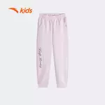 ANTA Kids Quần Nỉ Jogger Dài Bé gái 362547735U – Mềm, Ấm, Bo Gấu, Co Giãn, Thoải Mái Mặc Hằng Ngày — ảnh 2