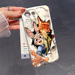Judy Nick Cặp Đôi Zootopia 2 Vỏ Cho VIVO V21E V23E V25 V27 V27E Y15S Y16 Y19 Y20 Y21 Y22S Y35 Y50 Y77 Y36 Y02S Y17 Y19S Y91 Y17S Y100 V30 V40 V50 PRO LITE Vỏ NYK
