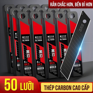 Lưỡi dao rọc giấy đa năng titanium chống gỉ – Combo 10/20/30/50 lưỡi sắc bén, tiện dụng cho mọi nhu cầu cắt gọt