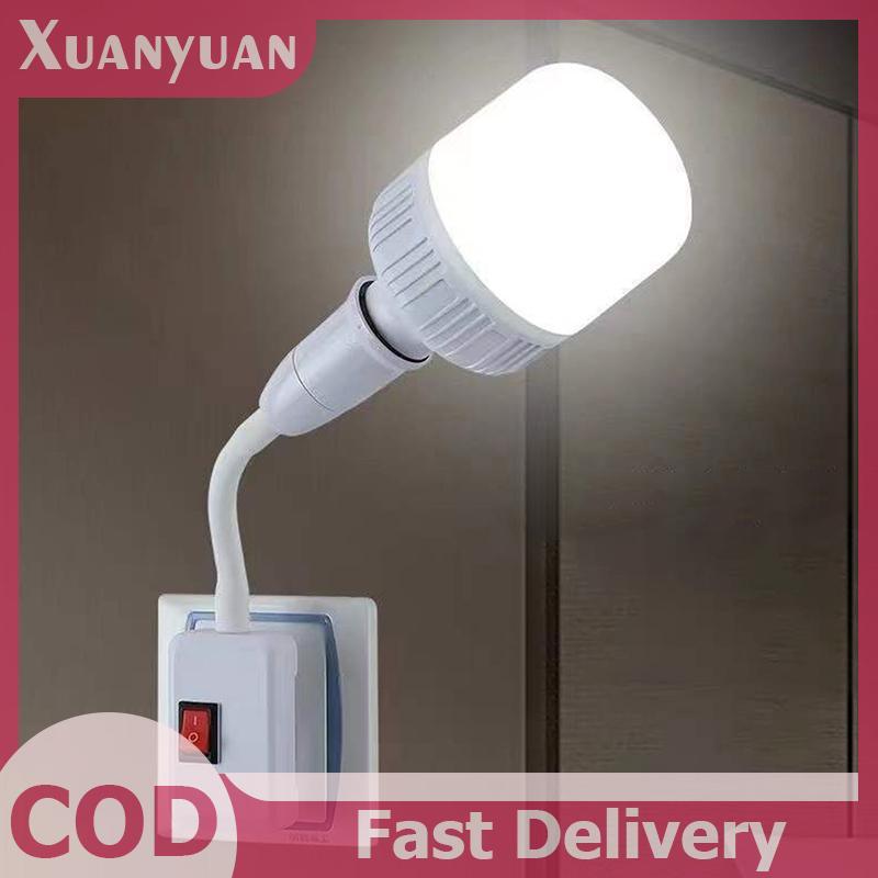 XUAN Dailyhome Cắm linh hoạt Ổ cắm đèn tường Bộ chuyển đổi E27 Bóng đèn mở rộng Giá đỡ VN
