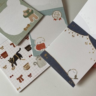 Giấy note ghi chú trang trí sổ Winter series Furukawa