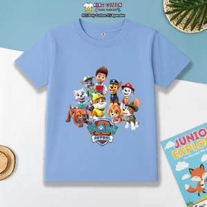 Áo Thun PAW PATROL Size Trẻ Em Và Người Lớn, Vải Poly Thái Mặc Mát Dầy Dặn, Size Từ 7 - 95kg, 2026