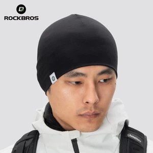 Mũ thể thao Rockbros làm từ Tencel len, màu trơn, chống gió, ấm áp - phù hợp cho mùa đông khi đi xe đạp và chạy bộ
