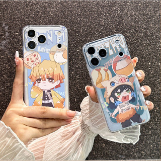 Ốp Lưng Samsung Galaxy A06 A07 A05 A05S A14 A15 A33 A73 A34 A35 A12 A7 2018 Anime Demon Slayer Hoạt Hình Mềm Trong Suốt