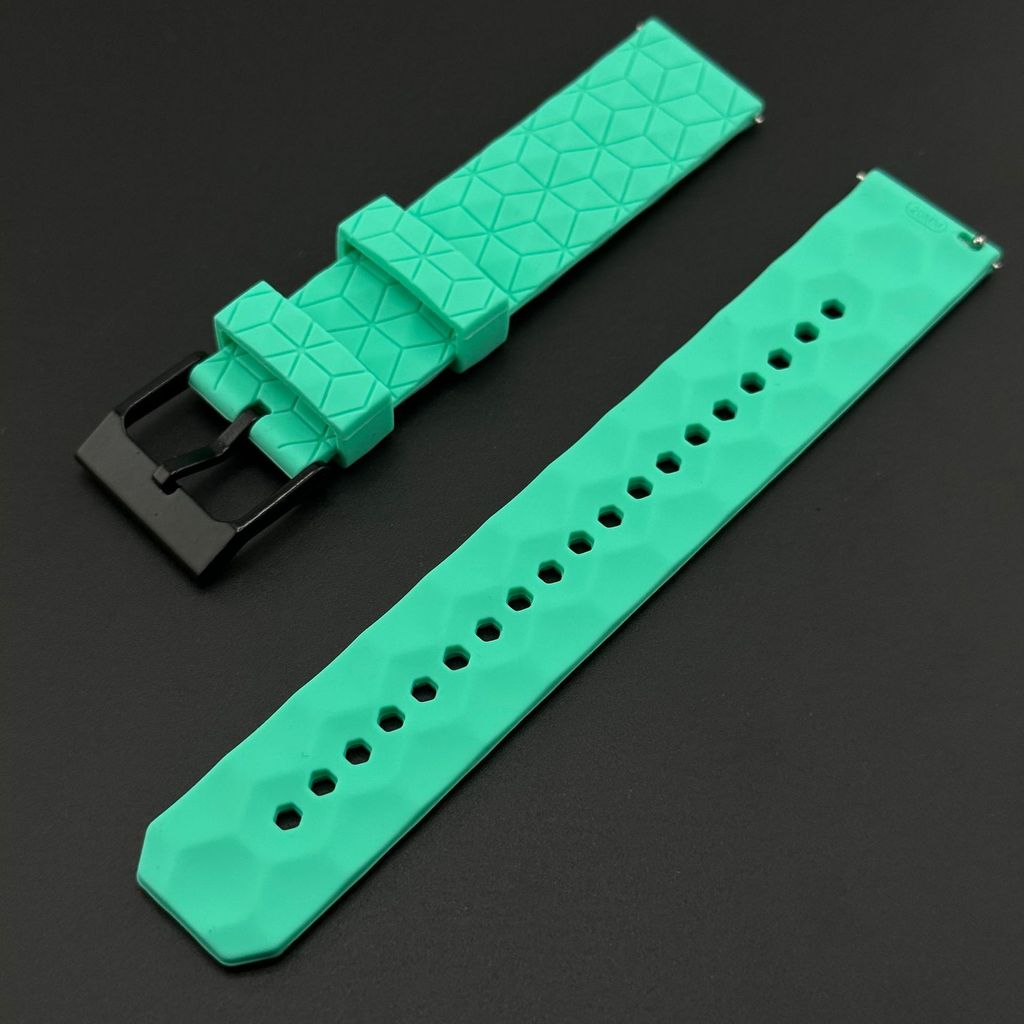 Dây đeo đồng hồ silicon chống thấm nước thể thao 20mm 22mm Dây đeo đồng hồ thông minh phát hành nhanh cho học sinh Trẻ em Nam nữ Dây đeo đồng hồ cao su đầy màu sắc thay thế