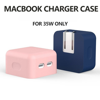 WOLDONE cho Macbook Air M2 M3 M4 Vỏ sạc 35W Silicon mềm chống sốc Chống trầy xước
