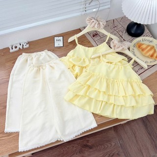 12-30kg Set áo 2s vàng mix quần suông HA